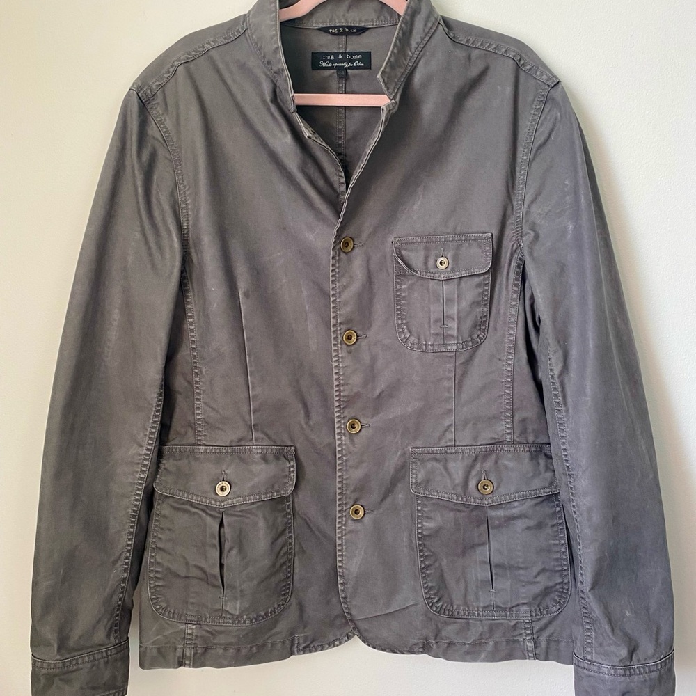 Rag & Bone Fall Chore Jacket Size 44 Excellent Condition Metal Buttons